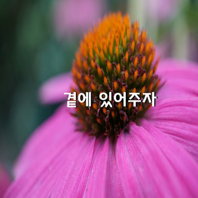 곁에 있어주자