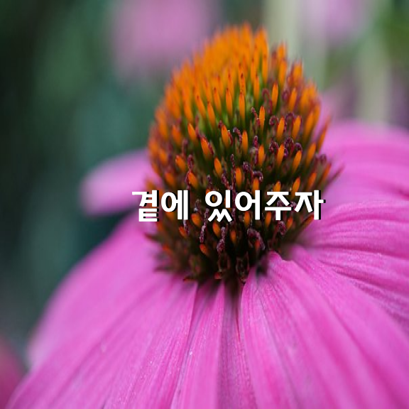 곁에 있어주자