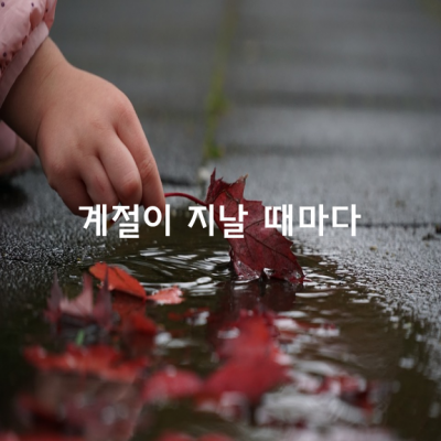 계절이 지날 때마다 / 용혜원