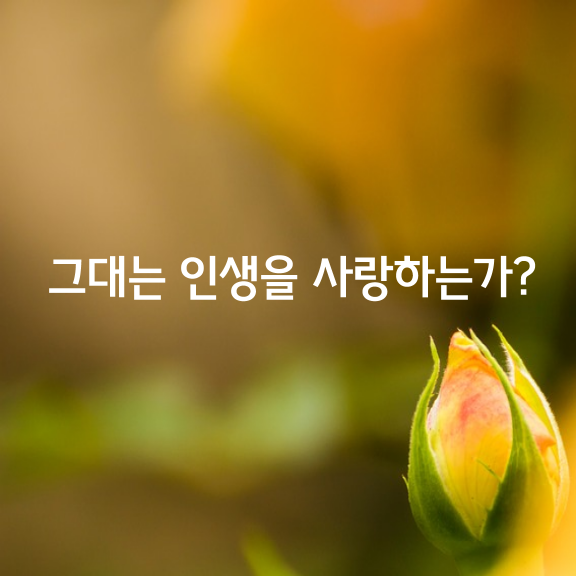 그대는 인생을 사랑하는가?