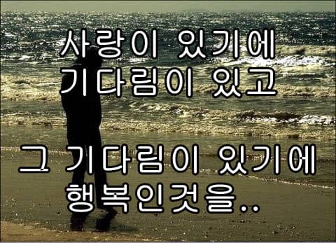 기다림이 주는 행복