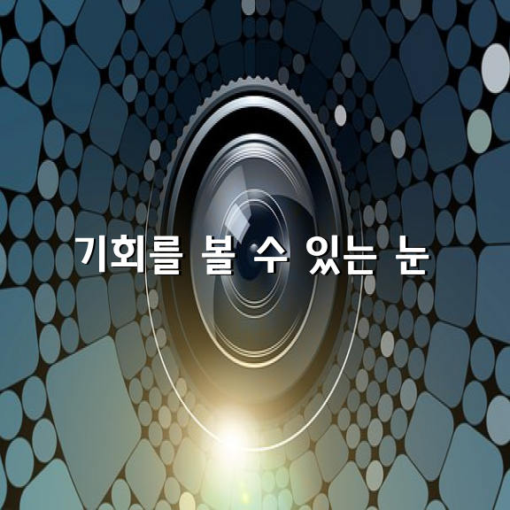 기회를 볼 수 있는 눈