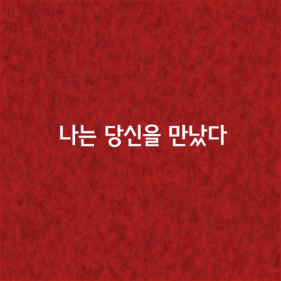 나는 당신을 만났다