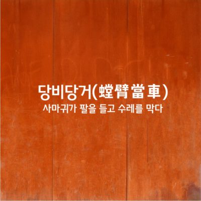 당비당거ㅣ螳臂當車