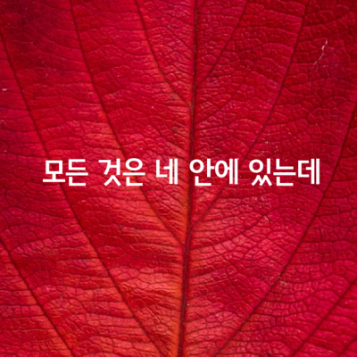 변함없는 사람이라면 좋겠는가?