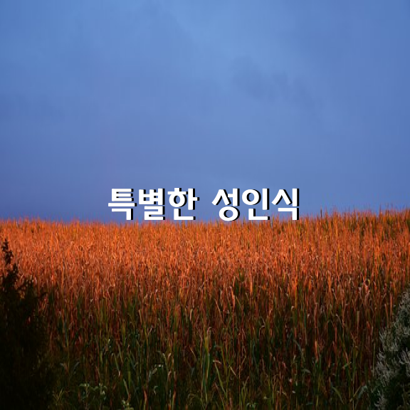 북미 인디언의 특별한 성인식