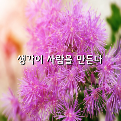 생각이 사람을 만든다