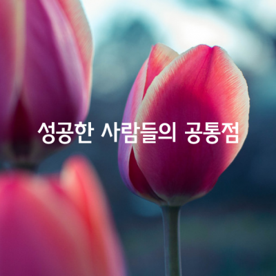 성공한 사람들의 공통점