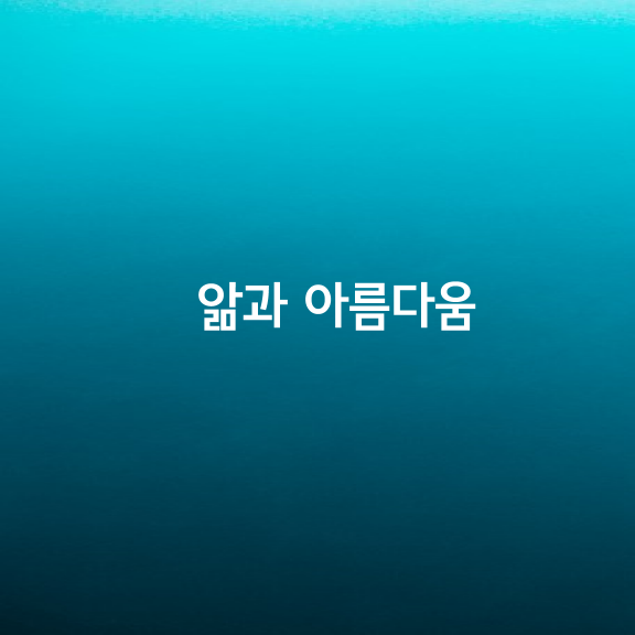 앎과 아름다움