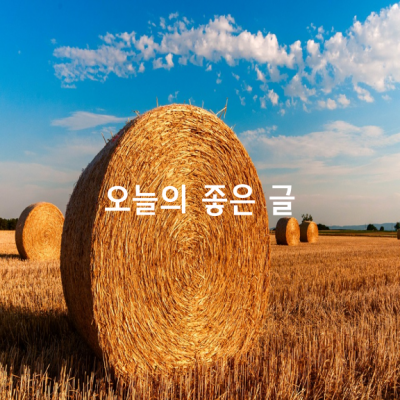 오늘의 좋은 글