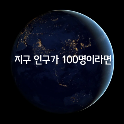 지구촌 인구가 100명이라면