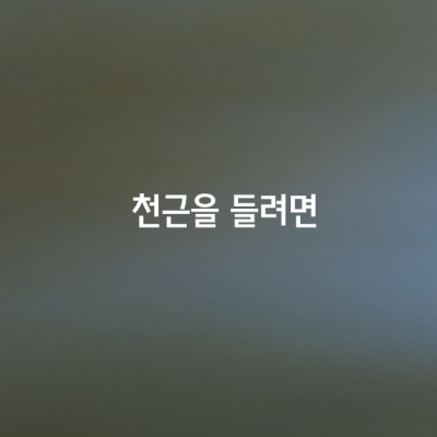 천근을 들려면