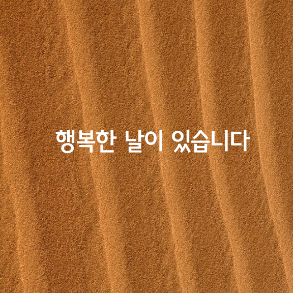 행복한 날