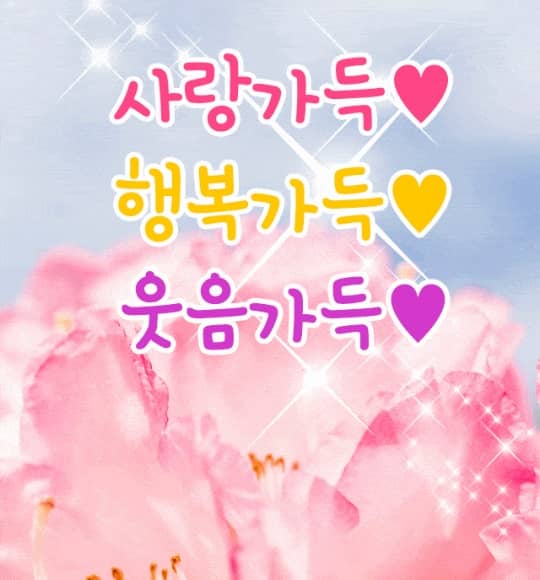 오늘은 꼭 행복하세요!