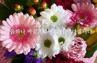 마음하나 바꿈으로써 삶이 달라집니다.