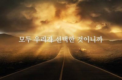 모두 우리가 선택한 것이니까