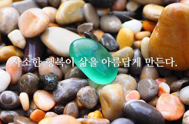 사소한 행복이 삶을 아름답게 만든다.