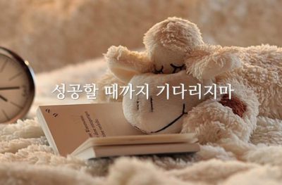 성공할 때까지 기다리지마