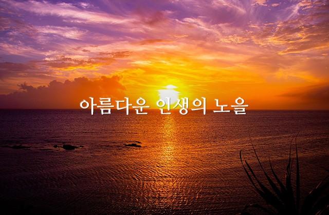 아름다운 인생의 노을