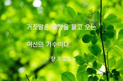 거짓말, 불행 – 쟝 지로도