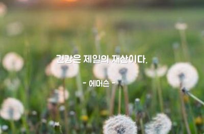 건강, 재산 – 에머슨