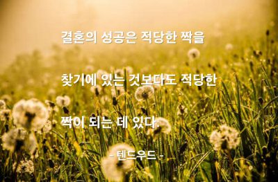 결혼 – 텐드우드