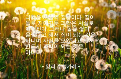 과학, 사실 – 앙리 푸앵카레