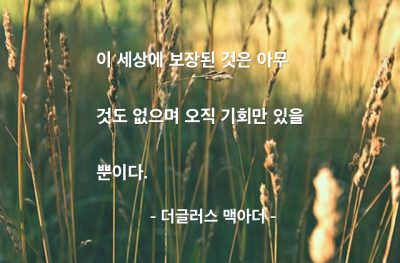 기회 – 더글러스 맥아더