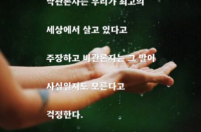 낙관론자, 비관론자 – 제임스 브랜치 캐벌