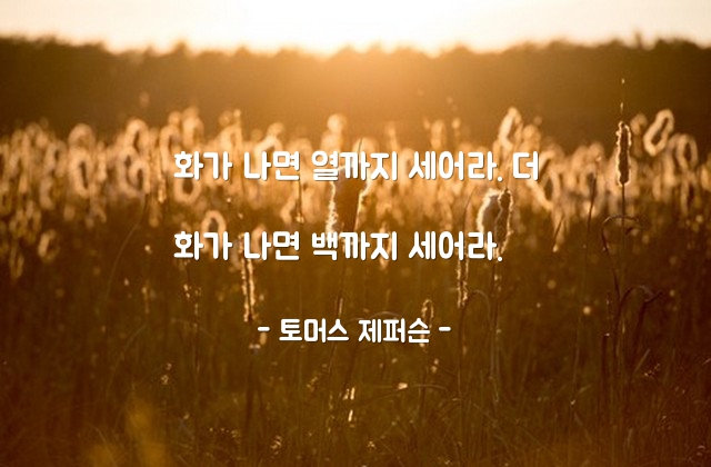 노여움, 화(Anger), 분노 – 토머스 제퍼슨