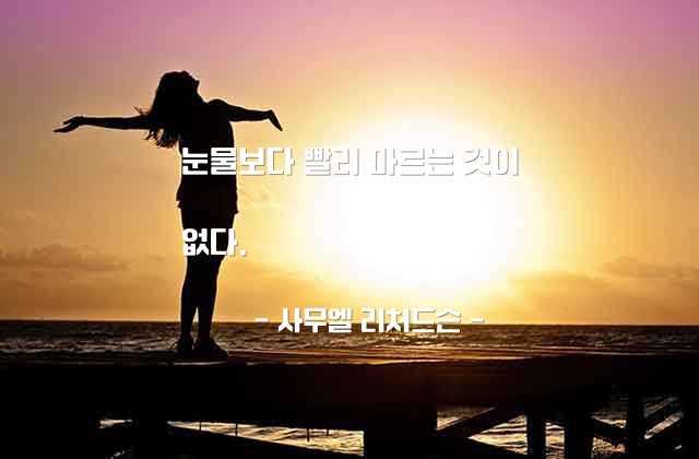 눈물, 슬픔 – 사무엘 리처드슨