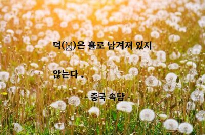 덕(Virtue), 미덕 – 중국 속담