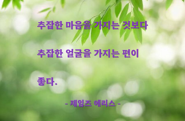 마음, 얼굴 – 제임즈 에리스