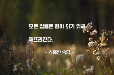 법률, 규칙 – 스페인 속담