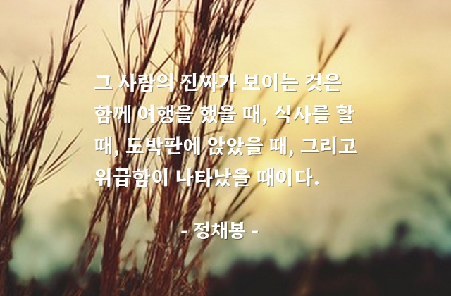 본성, 사람 – 정채봉