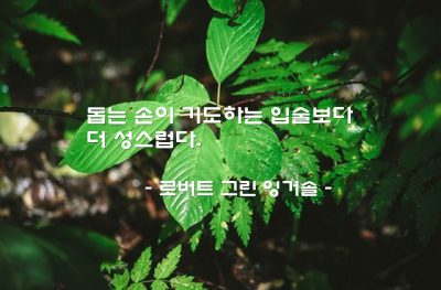 봉사, 행동 – 로버트 그린 잉거솔