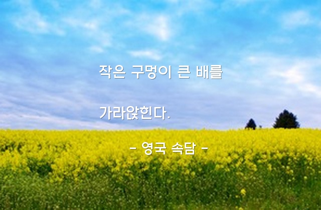 부주의, 실패 – 영국 속담