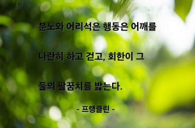 분노, 회한 – 프랭클린