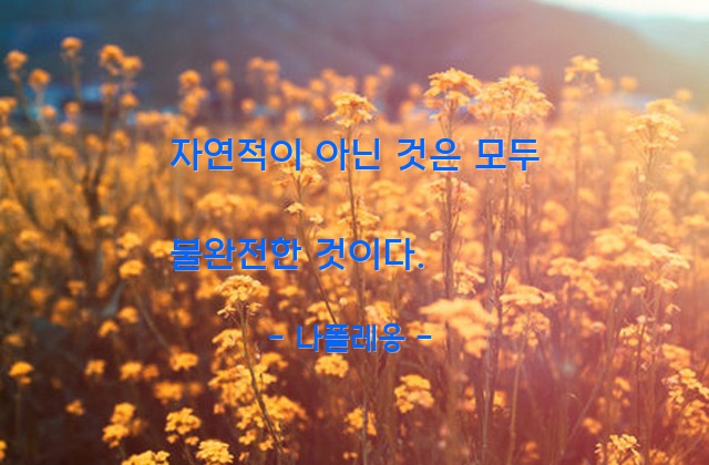 불완전, 자연 – 나폴레옹