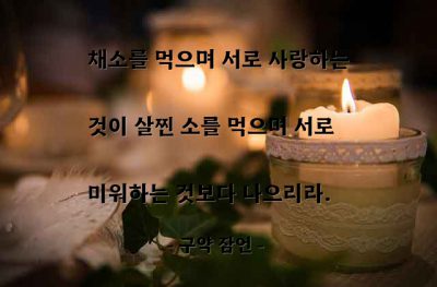 사랑, 미움 – 구약 잠언