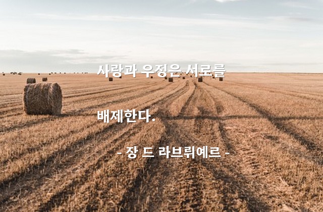 사랑, 우정 – 장 드 라브뤼예르