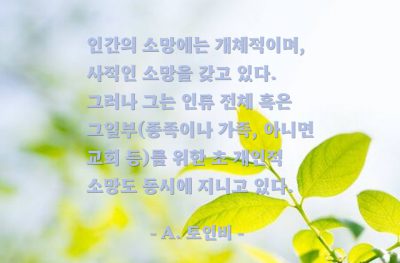 소망 – A. 토인비