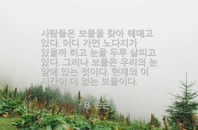 시간, 보물 – B. 존슨