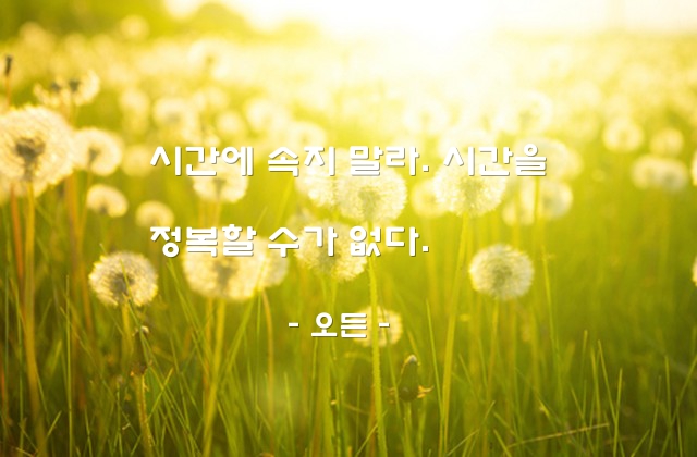 시간, 정복 – 오든