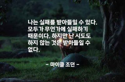 실패, 시도 – 마이클 조던