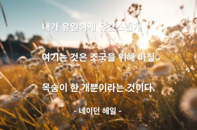 애국심 – 네이던 헤일