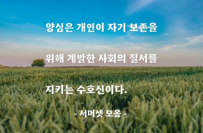 양심, 개인, 사회, 질서 – 서머셋 모옴