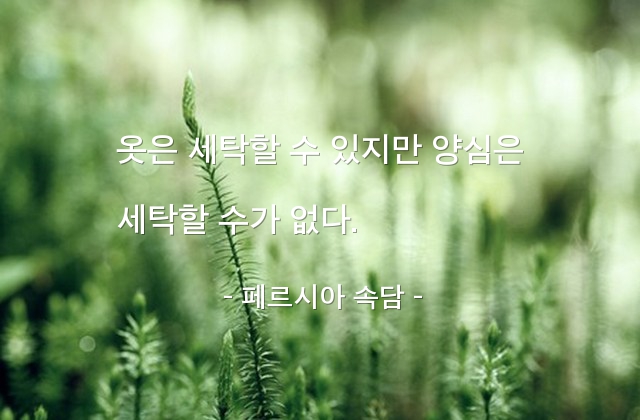 양심 – 페르시아 속담