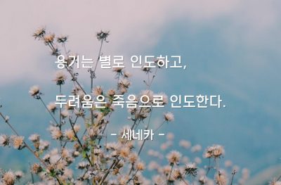 용기, 두려움 – 세네카