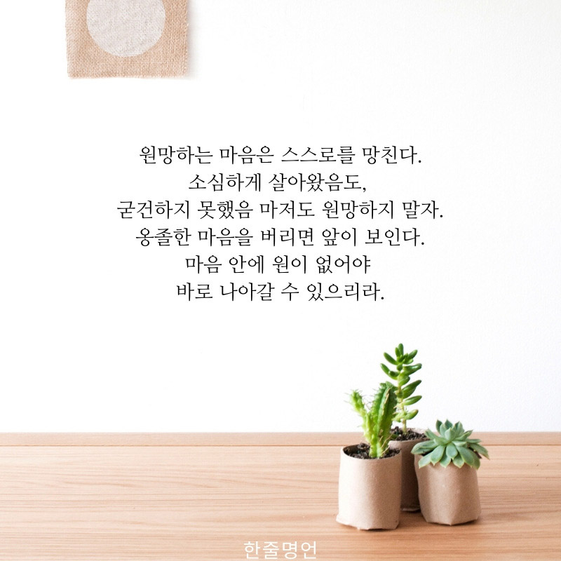 원망하는 마음